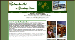 Desktop Screenshot of gooseberrylabradoodles.com